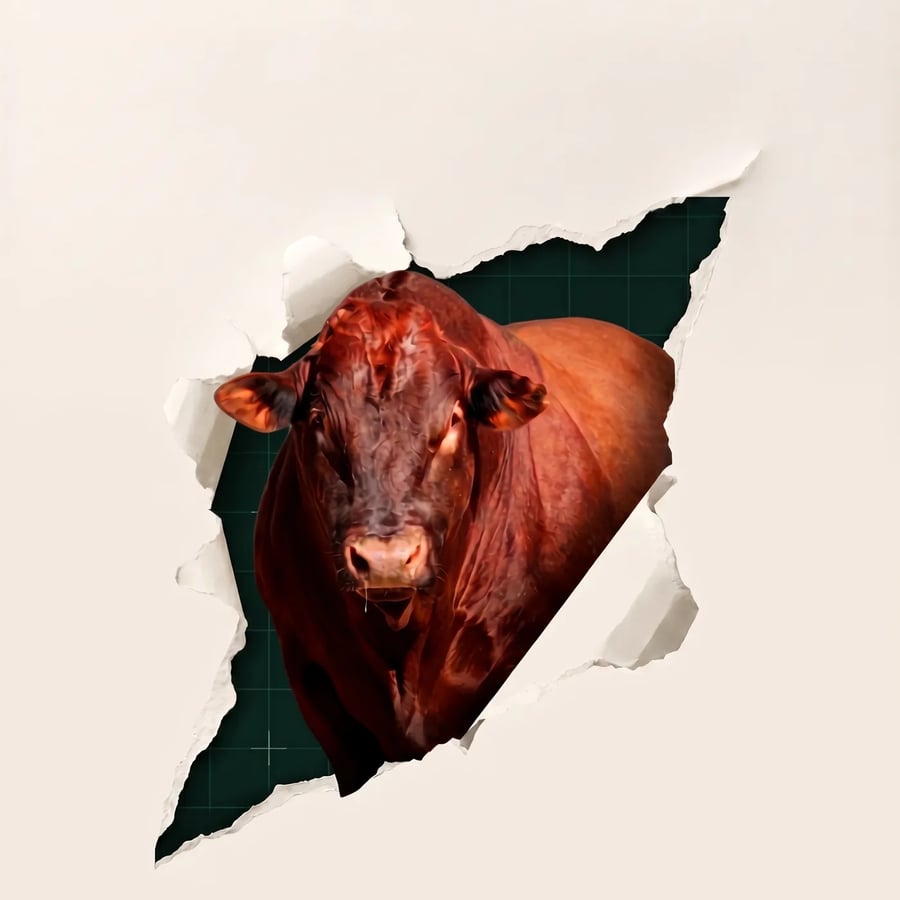 Bonsmara bull — the Farm Flow difference